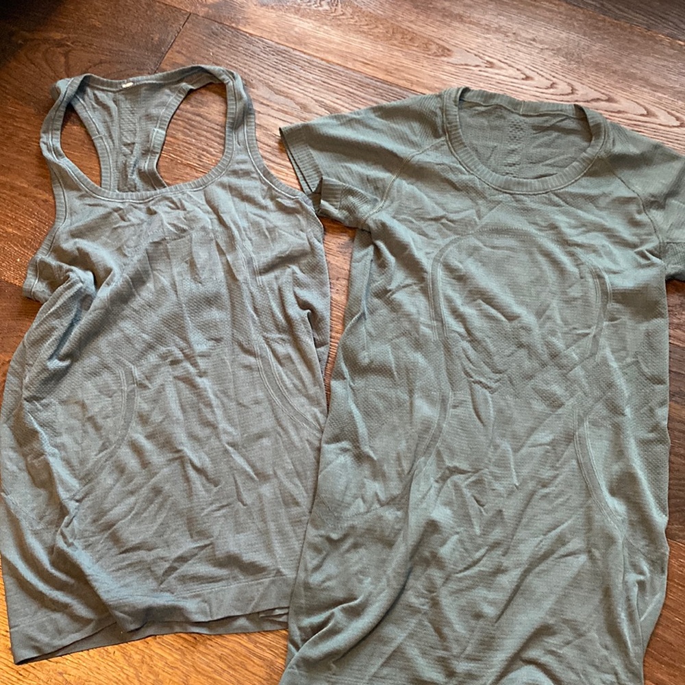 Lululemon green top bundle
